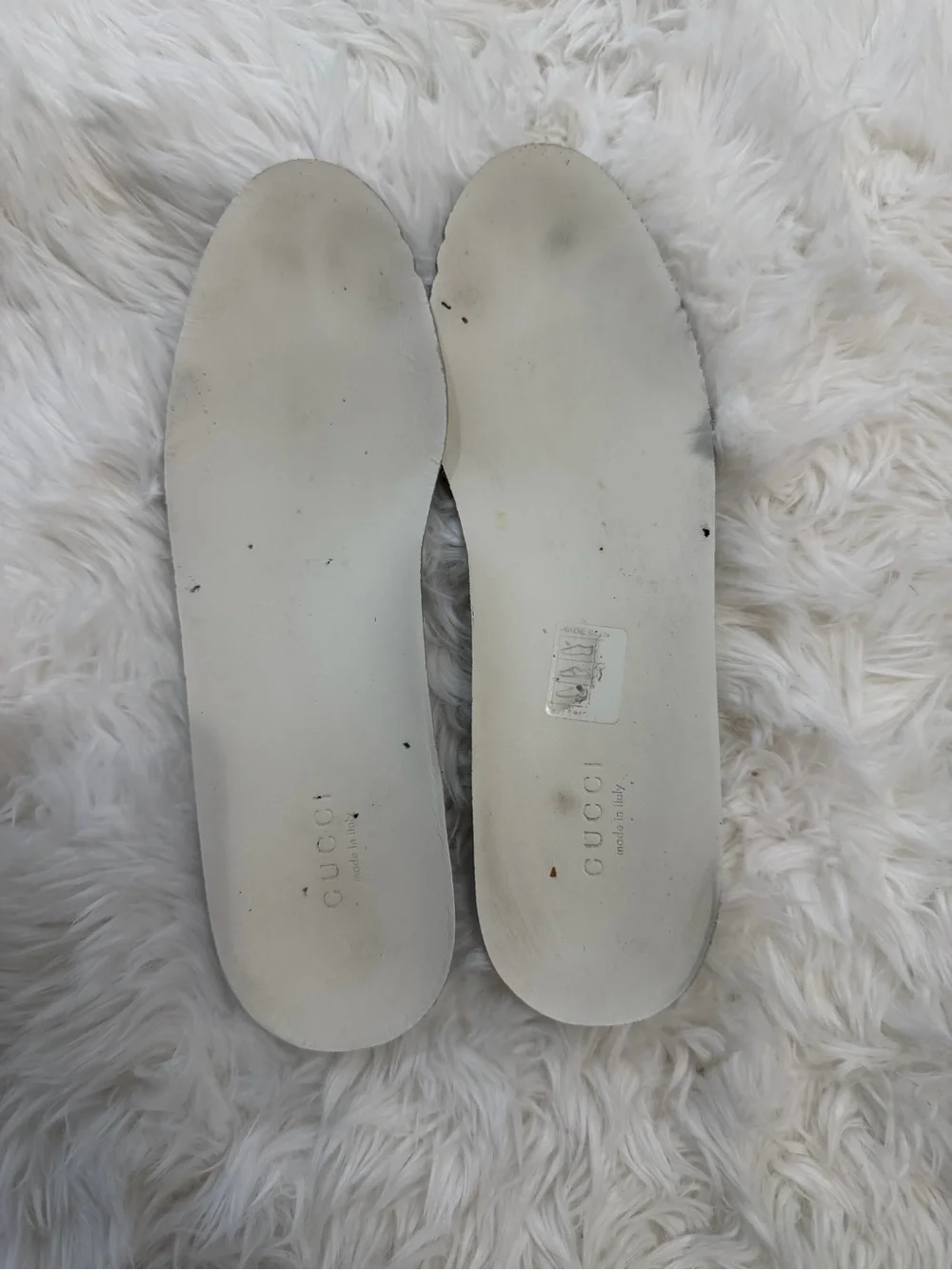 Gucci Ace Women's Sneakers White Leather Web Bee Size 35.5 US 5.5